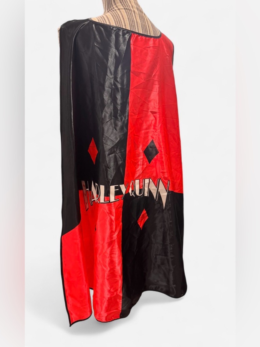DC Comics Harley Quinn Costume Cosplay Cape